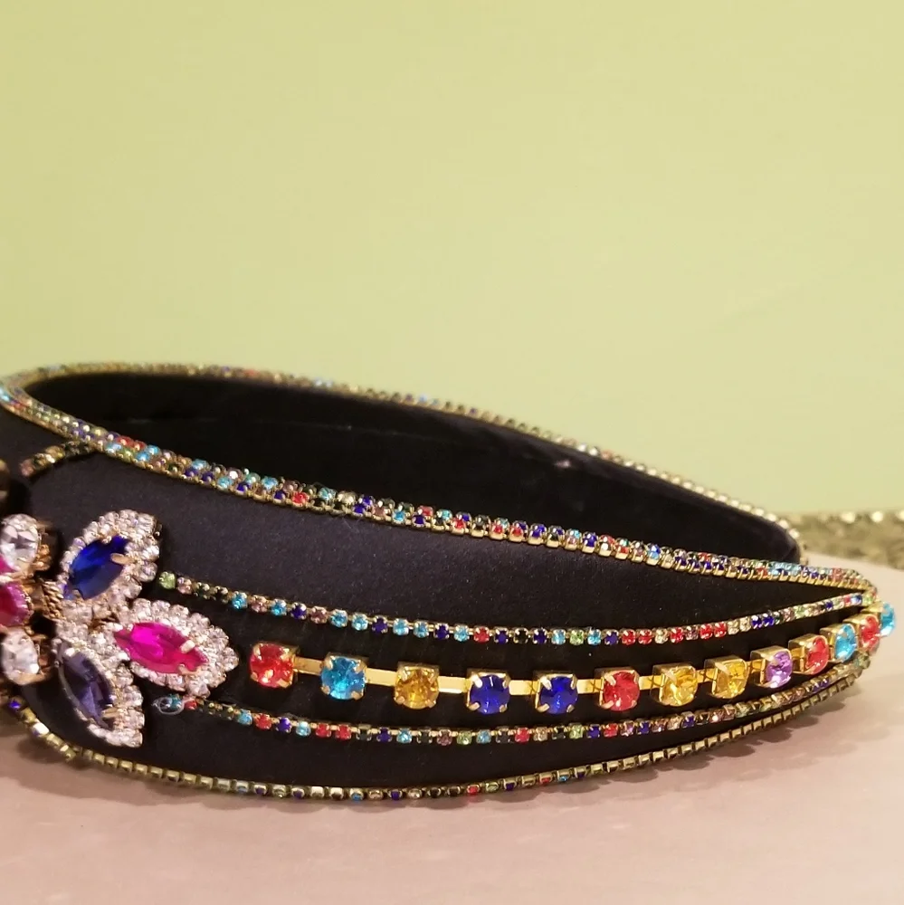 Multicolor Rhinestone Headband - Picture 3 of 5